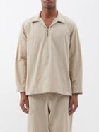 Maran - El Choro Open-neck Recycled-cotton Shirt - Mens - Beige