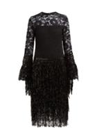Matchesfashion.com Romance Was Born - Disco Dame Sequin And Lace Dress - Womens - Black