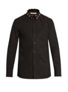 Givenchy Cuban-fit Studded-collar Cotton Shirt