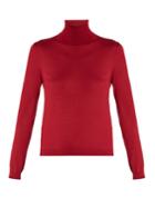 Redvalentino Roll-neck Cashmere And Silk-blend Sweater