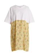 Raey Cotton And Acid Tree-print Silk T-shirt Dress