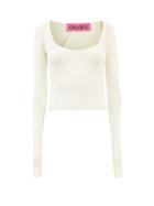 Gauge81 - Olvera Square-neck Knitted Top - Womens - Ivory