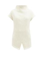 The Row - Damiano Ribbed Cotton-blend Boucl Sweater - Womens - Ivory