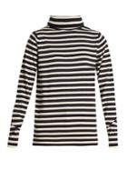 Connolly Roll-neck Striped Cashmere Sweater
