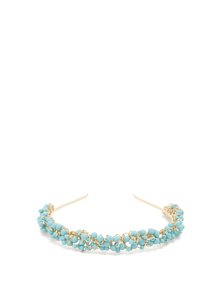 Rosantica By Michela Panero Bouquet Bead-embellished Headband