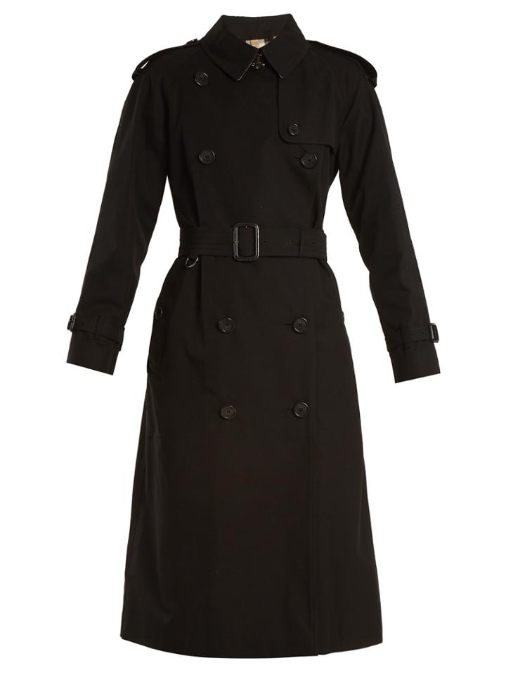 Burberry Westminster Double-breasted Cotton Trench Coat
