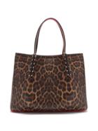 Matchesfashion.com Christian Louboutin - Cabarock Small Leopard-print Leather Tote Bag - Womens - Leopard