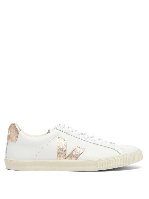Matchesfashion.com Veja - Esplar Leather Trainers - Womens - White Gold