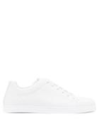 Matchesfashion.com Fendi - Double F Embossed Leather Trainers - Mens - White