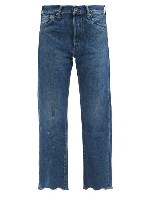Matchesfashion.com Chimala - Cropped Straight-leg Jeans - Womens - Dark Denim
