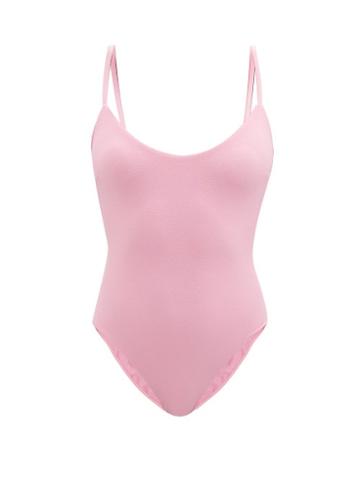 Matchesfashion.com Matteau - Scoop-neck Swimsuit - Womens - Pink