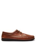 Matchesfashion.com Quoddy - Blucher Lace Up Leather Moccasins - Mens - Brown
