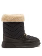 Gucci - Horsebit Merino-lined Snow Boots - Mens - Black