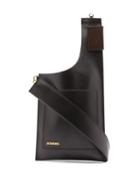 Jacquemus - Tablier Leather Cross-body Bag - Mens - Black