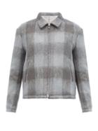 Matchesfashion.com Thom Browne - Checked Mohair-blend Jacket - Mens - Grey