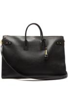 Matchesfashion.com Saint Laurent - Grained Leather Holdall - Mens - Black