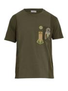 Valentino Patch-detail Cotton-jersey T-shirt