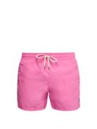 Matchesfashion.com Polo Ralph Lauren - Embroidered Logo Swim Shorts - Mens - Pink