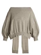 Palmer/harding Open-back Cotton Sweater