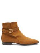 Matchesfashion.com Tod's - Buckled-suede Ankle Boots - Mens - Tan