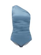 Matchesfashion.com Max Mara Beachwear - Bimba Swimsuit - Womens - Dark Blue