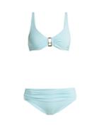 Matchesfashion.com Melissa Odabash - Bel Air Underwired Bikini - Womens - Light Blue