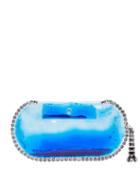 Matchesfashion.com Christopher Kane - Crystal Embellished Large Pvc Clutch Bag - Womens - Blue