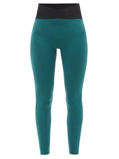 Le Ore - Corso Stretch-jersey Leggings - Womens - Green