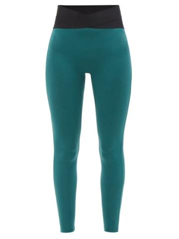 Le Ore - Corso Stretch-jersey Leggings - Womens - Green