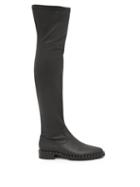 Matchesfashion.com Sophia Webster - Bessie Studded Leather Over The Knee Boots - Womens - Black