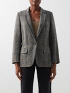 Isabel Marant Toile - Charly Herringbone Virgin-wool Jacket - Womens - Black White