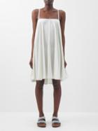 Deiji Studios - Tea Striped Linen Dress - Womens - White Stripe