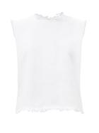 Marques'almeida - Fringed Open-back Denim Top - Womens - White