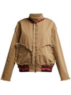 Vetements Check-trim Cotton Harrington Jacket