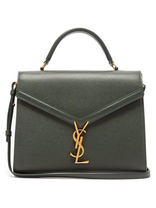 Matchesfashion.com Saint Laurent - Cassandra Leather Shoulder Bag - Womens - Dark Green