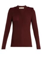 Martine Rose Ribbed-knit Cotton Sweatshirt