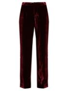 F.r.s - For Restless Sleepers Mid-rise Straight-leg Velvet Trousers