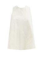 Toogood - The Gardener Crossover-back Cotton Top - Womens - Cream