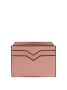 Matchesfashion.com Valextra - Grained Leather Cardholder - Mens - Pink
