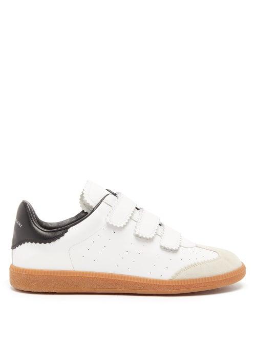 Matchesfashion.com Isabel Marant - Bethy Velcro Leather Trainers - Mens - White