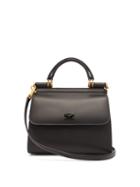 Matchesfashion.com Dolce & Gabbana - Sicily Medium Leather Bag - Womens - Black