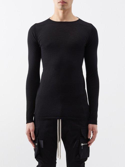 Rick Owens - Rasato Cashmere Sweater - Mens - Black