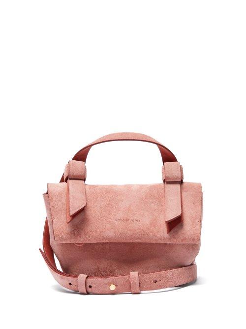 Matchesfashion.com Acne Studios - Musubi Millie Suede Cross Body Bag - Womens - Pink