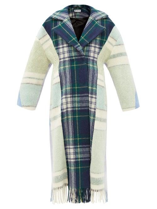 Matchesfashion.com Rave Review - Double-breasted Checked Deadstock-wool Coat - Womens - Multi