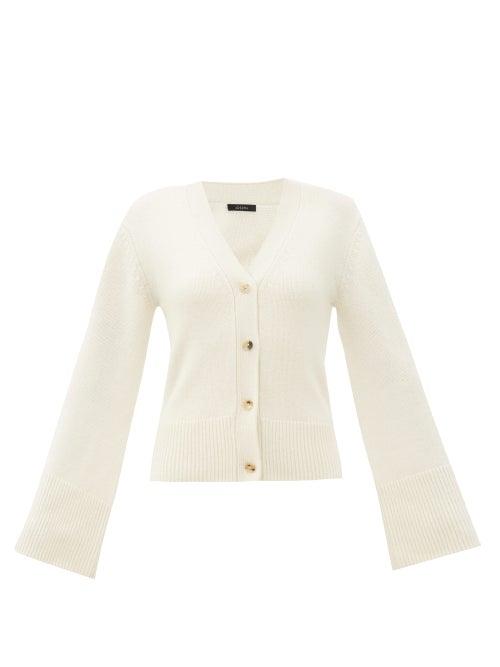 Matchesfashion.com Joseph - V-neck Cashmere Cardigan - Womens - Ivory