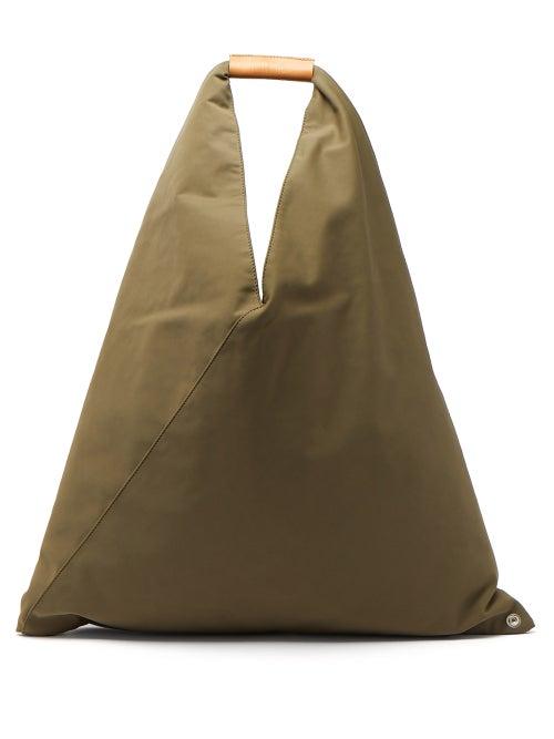 Ladies Bags Mm6 Maison Margiela - Japanese Padded Canvas Shoulder Bag - Womens - Khaki