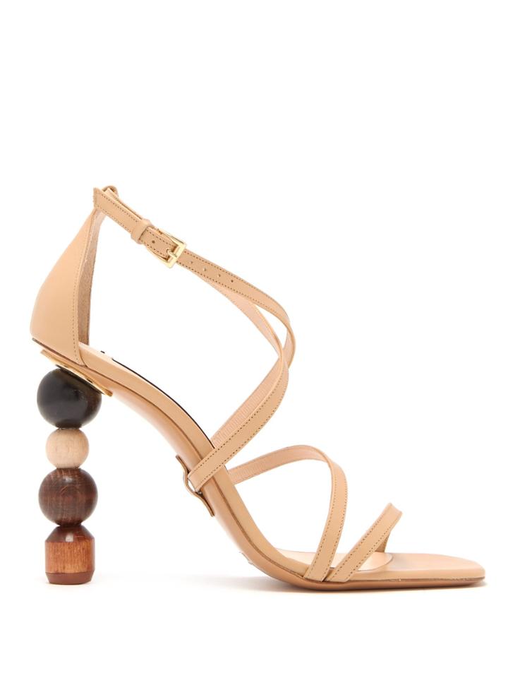 Jacquemus Rumba Ornamental-heel Leather Sandals