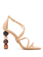 Jacquemus Rumba Ornamental-heel Leather Sandals
