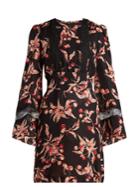 Dundas Cherry-print Silk Georgette Mini Dress