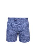 Frescobol Carioca Tailored Ondas-print Swim Shorts